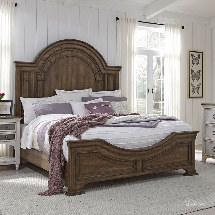 The appearance of Glendale Estates Panel Bed (Brown) (Queen) designed by Pulaski in the country / farmhouse interior design. This brown piece of furniture  was selected by 1StopBedrooms from Glendale Estates Collection to add a touch of cosiness and style into your home. Sku: P166190;P166191;P166192. Bed Type: Panel Bed. Product Type: Panel Bed. Bed Size: Queen. Image1