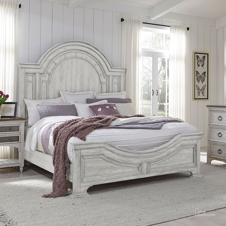 The appearance of Glendale Estates Panel Bed (Distressed White) (Queen) designed by Pulaski in the traditional interior design. This distressed white piece of furniture  was selected by 1StopBedrooms from Glendale Estates Collection to add a touch of cosiness and style into your home. Sku: P166150;P166151;P166152. Bed Type: Panel Bed. Product Type: Panel Bed. Bed Size: Queen. Image1