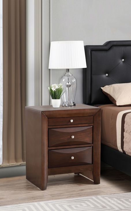 The appearance of Glory Furniture Nightstand in Cappaccino designed by Glory in the transitional interior design. This cappuccino piece of furniture  was selected by 1StopBedrooms from G1525 Collection to add a touch of cosiness and style into your home. Sku: G1525-N-Nightstand. Material: Wood. Product Type: Nightstand. Image1