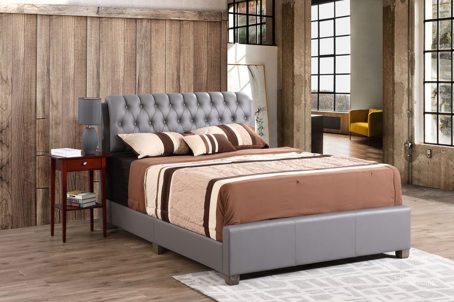 The appearance of Glory Furniture Queen Bed in Gray G1505C-QB-UP designed by Glory in the transitional interior design. This gray piece of furniture  was selected by 1StopBedrooms from G1505C Collection to add a touch of cosiness and style into your home. Sku: G1505C-QB-UP-Queen Bed  Headboard & Footboard & Rails. Bed Type: Panel Bed. Material: Wood. Product Type: Panel Bed. Bed Size: Queen. Image1