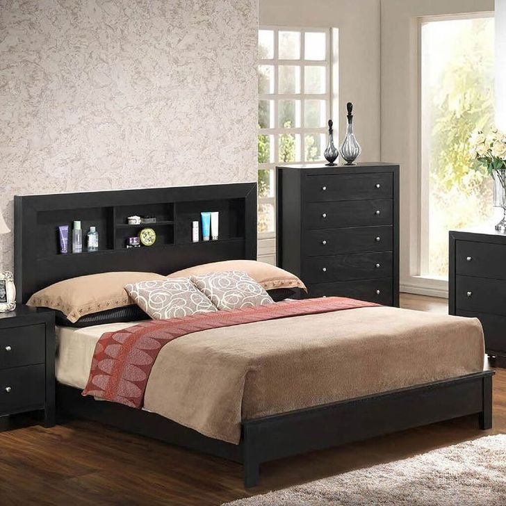 The appearance of Glory Furniture Twin Bed in Black G2450B-TB2 designed by Glory in the transitional interior design. This black piece of furniture  was selected by 1StopBedrooms from G2450B Collection to add a touch of cosiness and style into your home. Sku: G2450B-TB2-Twin Bed  Headboard;G2450B-TB2-Twin Bed  Footboard;G2450B-TB2-Twin Bed  Rails. Bed Type: Bookcase Bed. Material: Wood. Product Type: Bookcase Bed. Bed Size: Twin. Image1