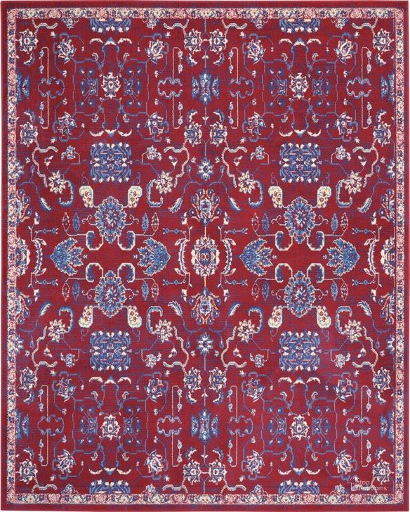 The appearance of Grafix Red 8 X 10 Area Rug designed by Nourison in the traditional interior design. This red piece of furniture  was selected by 1StopBedrooms from Grafix Collection to add a touch of cosiness and style into your home. Sku: 99446472298. Material: Polypropylene. Product Type: Area Rugs. Image1