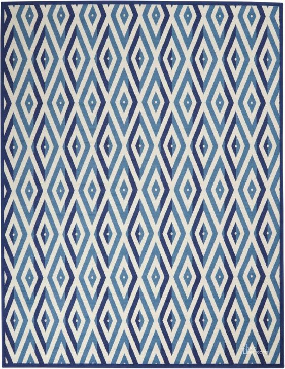 The appearance of Grafix White And Blue 8 X 10 Area Rug designed by Nourison in the modern / contemporary interior design. This white and blue piece of furniture  was selected by 1StopBedrooms from Grafix Collection to add a touch of cosiness and style into your home. Sku: 99446411822. Material: Polypropylene. Product Type: Area Rugs. Image1