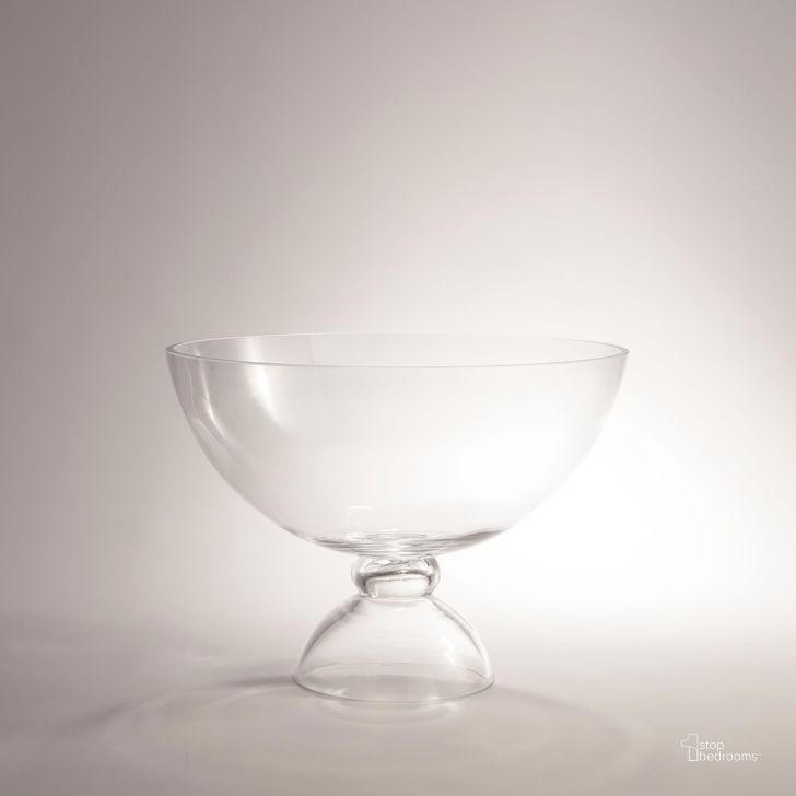 The appearance of Grande Footed Bowl In Clear designed by Global Views in the modern / contemporary interior design. This clear piece of furniture  was selected by 1StopBedrooms from Grande Collection to add a touch of cosiness and style into your home. Sku: 6.60002. Material: Glass. Product Type: Bowl. Image1