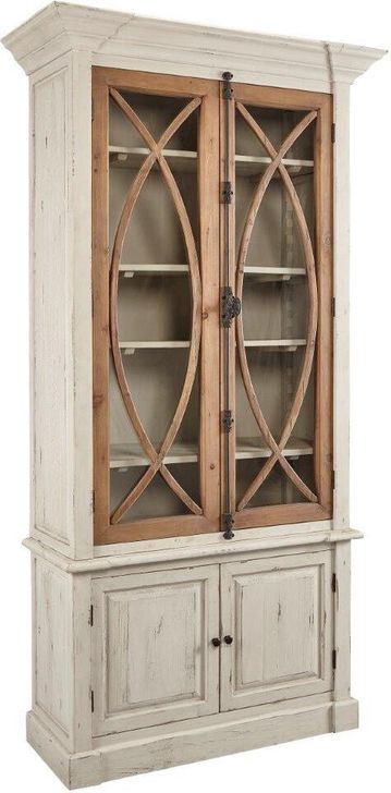 The appearance of Grayson Fretwork Cabinet designed by Furniture Classics in the country / farmhouse interior design. This dove piece of furniture  was selected by 1StopBedrooms from Grayson Collection to add a touch of cosiness and style into your home. Sku: 40-76. Product Type: Cabinet. Material: Pine. Image1