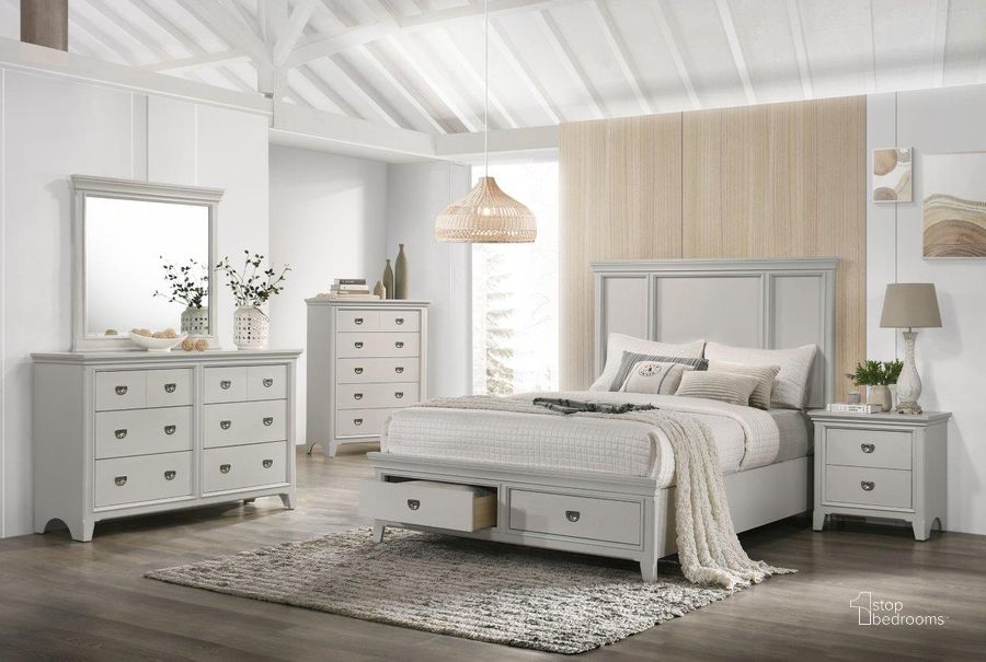The appearance of Grey Meadow King Storage Bed designed by Bernards in the modern / contemporary interior design. This grey piece of furniture  was selected by 1StopBedrooms from Grey Meadow Collection to add a touch of cosiness and style into your home. Sku: 200-111. Bed Type: Storage Bed. Product Type: Storage Bed. Bed Size: King. Material: Rubberwood.