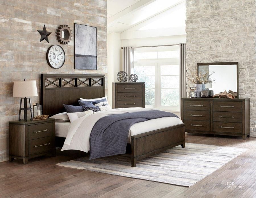 The appearance of Griggs Dark Brown Panel Bedroom Set designed by Homelegance in the transitional interior design. This brown piece of furniture  was selected by 1StopBedrooms from Griggs Collection to add a touch of cosiness and style into your home. Sku: 1669-1;1669-2;1669-3;1669-4. Bed Type: Panel Bed. Material: Wood. Product Type: Panel Bed. Bed Size: Queen. Image1