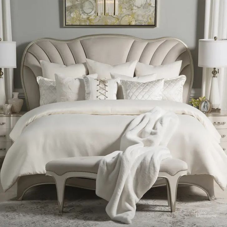 The appearance of Hailey 10 Piece King Comforter Set In Ivy designed by AICO in the modern / contemporary interior design. This ivory piece of furniture  was selected by 1StopBedrooms from Hailey Collection to add a touch of cosiness and style into your home. Sku: BCS-KS10-HALEY-IVY. Material: Polyester. Product Type: Comforter Set.