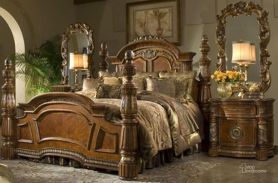 The appearance of Hailey-Jean Brown Bedroom Set designed by Versailles Home in the traditional interior design. This brown piece of furniture  was selected by 1StopBedrooms from Hailey-Jean Collection to add a touch of cosiness and style into your home. Sku: 72000EKP-55;72040-55. Bed Type: Poster Bed. Material: Wood. Product Type: Poster Bed. Bed Size: King. Image1