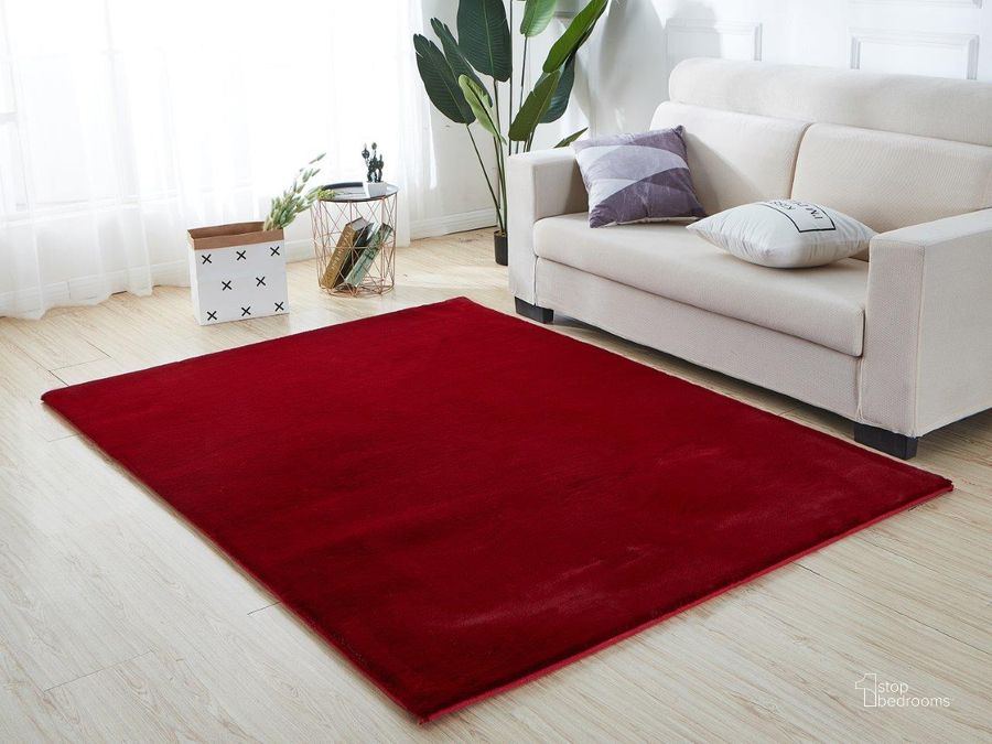 The appearance of Hale Cress Red Area Rug 0qb24333260 designed by Luxe Linea in the modern / contemporary interior design. This red piece of furniture  was selected by 1StopBedrooms from Hale Cress Collection to add a touch of cosiness and style into your home. Sku: RSRRD1219-710. Material: Polyester. Product Type: Area Rugs. Image1
