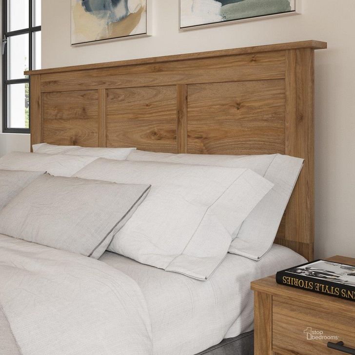 The appearance of Harlean Walnut Bed Frame & Headboard designed by Boho House in the modern / contemporary interior design. This walnut piece of furniture  was selected by 1StopBedrooms from Harlean Collection to add a touch of cosiness and style into your home. Sku: STQ165FW. Product Type: Headboard. Image1