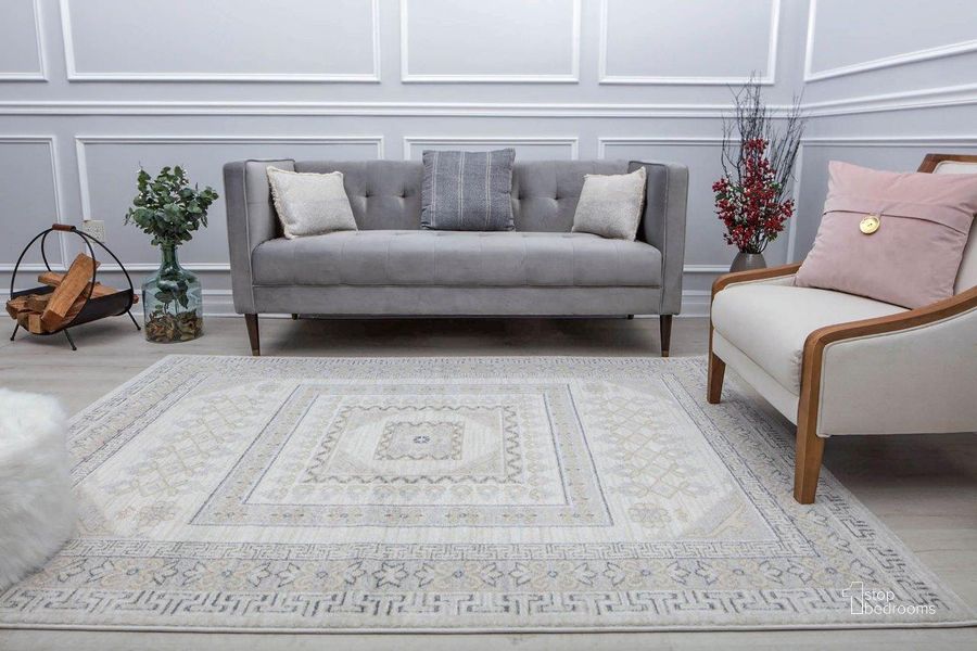 The appearance of Harper HY40D Perspective Abstract Vintage Beige 2' x 8' Area Rug designed by Rugs America in the rustic / southwestern interior design. This beige piece of furniture  was selected by 1StopBedrooms from Harper Collection to add a touch of cosiness and style into your home. Sku: RA30902. Material: Polypropylene. Product Type: Area Rugs. Image1