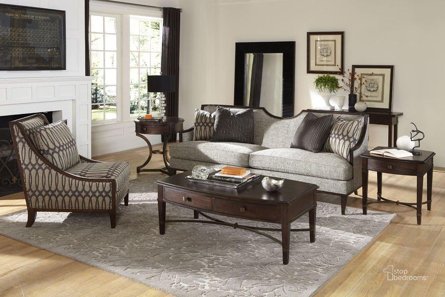 The appearance of Harper Living Room Set designed by A.R.T. in the transitional interior design. This gray piece of furniture  was selected by 1StopBedrooms from Harper Collection to add a touch of cosiness and style into your home. Sku: 161501-5036AA;161502-5036AA. Material: Fabric. Product Type: Living Room Set. Key Features: Wood Trim. Image1