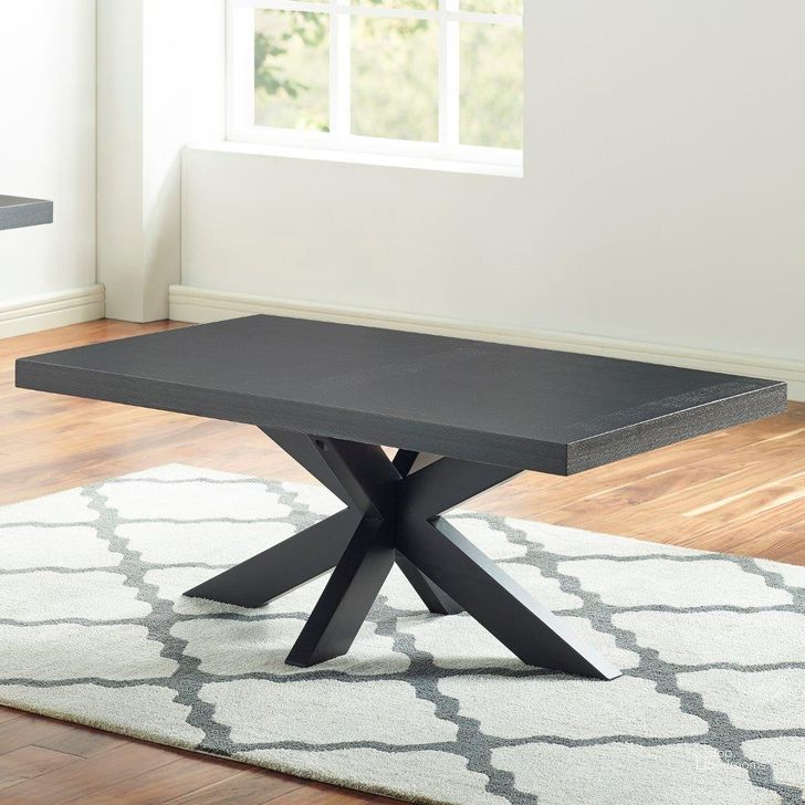 The appearance of Harris Cocktail Table designed by Steve Silver in the transitional interior design. This ebony piece of furniture  was selected by 1StopBedrooms from Harris Collection to add a touch of cosiness and style into your home. Sku: HR250C. Product Type: Cocktail Table. Material: Rubberwood. Image1
