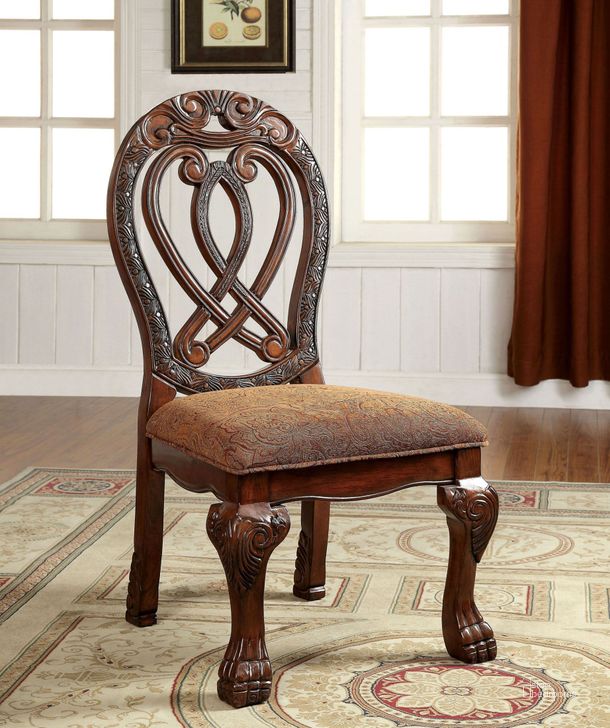 The appearance of Harsview Brown Side Chair Set of 2 designed by Versailles Home in the traditional interior design. This brown piece of furniture  was selected by 1StopBedrooms from Harsview Collection to add a touch of cosiness and style into your home. Sku: CM3186CH-SC-2PK. Material: Wood. Product Type: Side Chair. Image1