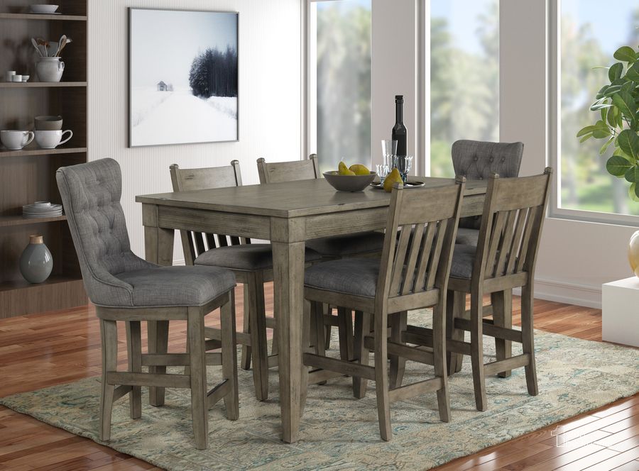The appearance of Hartford 60 Inch Counter Height Table designed by Bernards in the  interior design. This  piece of furniture  was selected by 1StopBedrooms from Hartford Collection to add a touch of cosiness and style into your home. Sku: 1284-531. Table Base Style: Legs. Product Type: Counter Height Table. Table Top Shape: Rectangular. Material: Rubberwood. Size: 60.