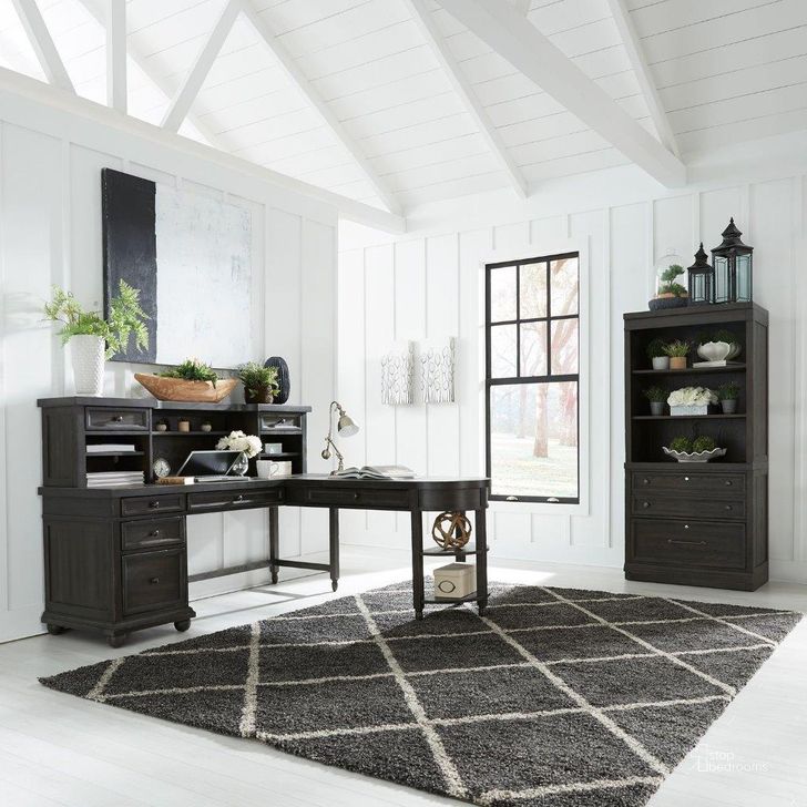 The appearance of Harvest Home Chalkboard L Shaped Home Office Set designed by Liberty in the transitional interior design. This white piece of furniture  was selected by 1StopBedrooms from Harvest Home Collection to add a touch of cosiness and style into your home. Sku: 879-HO111B;879-HO111T;879-HO121;879-HO140;879-HO147. Product Type: Home Office Set. Material: Rubberwood. Image1