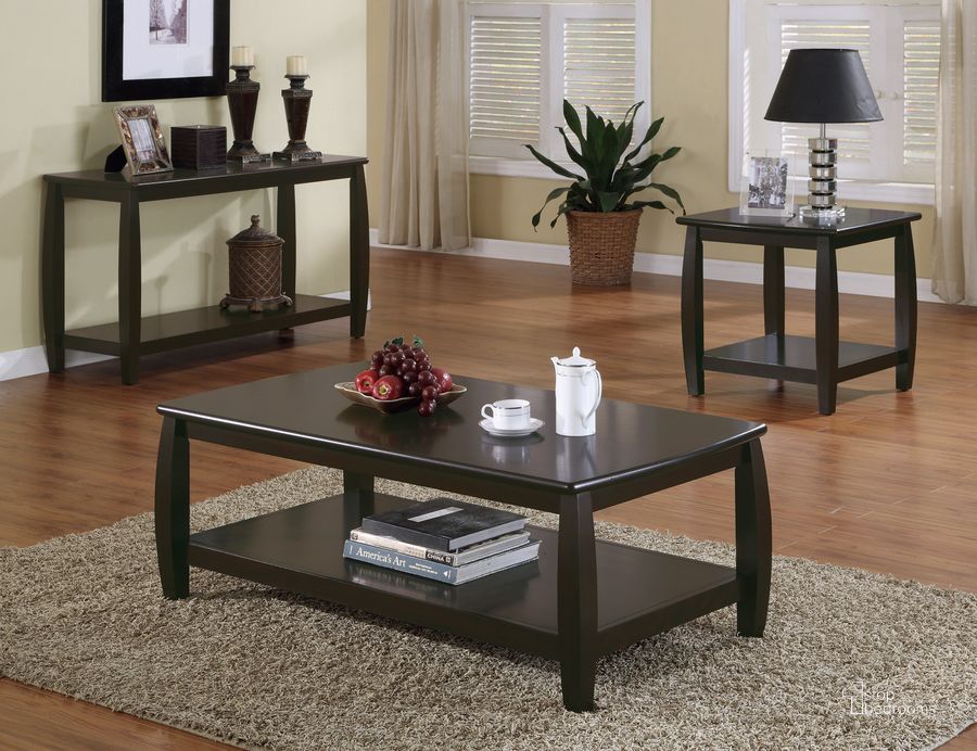 The appearance of Harvy Black Occasional Table Set designed by Isaac Tahari in the transitional interior design. This black piece of furniture  was selected by 1StopBedrooms from Harvy Collection to add a touch of cosiness and style into your home. Sku: 701078;701077. Material: Wood. Product Type: Occasional Table Set. Table Top Shape: Rectangular. Image1