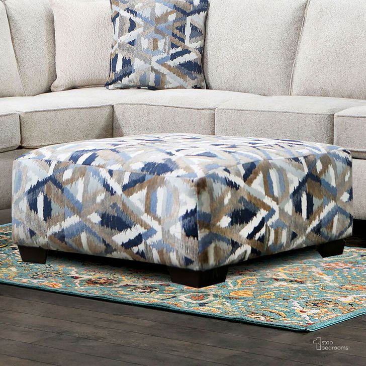 The appearance of Heathfield Ottoman In Multi designed by Furniture of America in the modern / contemporary interior design. This multi piece of furniture  was selected by 1StopBedrooms from Heathfield Collection to add a touch of cosiness and style into your home. Sku: SM5403-OT. Product Type: Ottoman. Material: Chenille. Image1