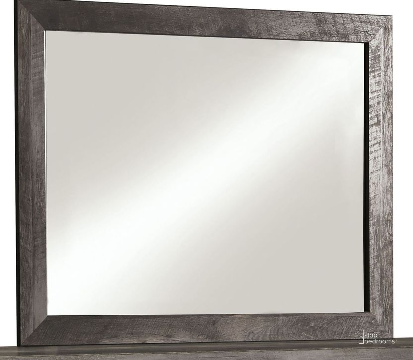 The appearance of Heidmore Gray Dresser Mirror designed by Off 5th Home in the transitional interior design. This gray piece of furniture  was selected by 1StopBedrooms from Heidmore Collection to add a touch of cosiness and style into your home. Sku: B440-36. Material: Glass. Product Type: Dresser Mirror. Image1