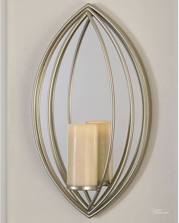 The appearance of Hekesvale Silver Wall Sconce designed by Luxe Linea in the modern / contemporary interior design. This silver piece of furniture  was selected by 1StopBedrooms from Hekesvale Collection to add a touch of cosiness and style into your home. Sku: A8010154. Material: Glass. Product Type: Wall Sconce. Image1