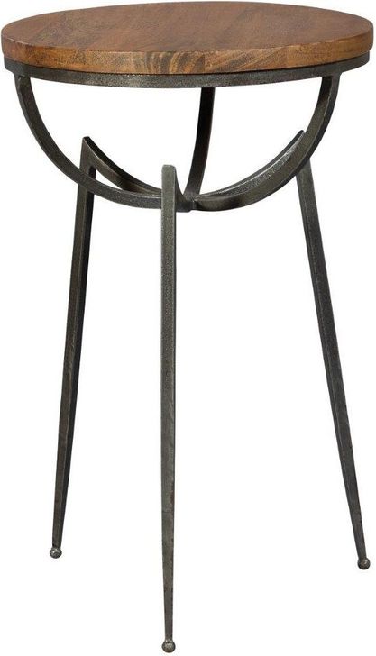 The appearance of Hekman Accentts Tripod Chairside Table 28317 designed by Hekman in the transitional interior design. This brown piece of furniture  was selected by 1StopBedrooms from  to add a touch of cosiness and style into your home. Sku: 28317. Product Type: Chairside Table.
