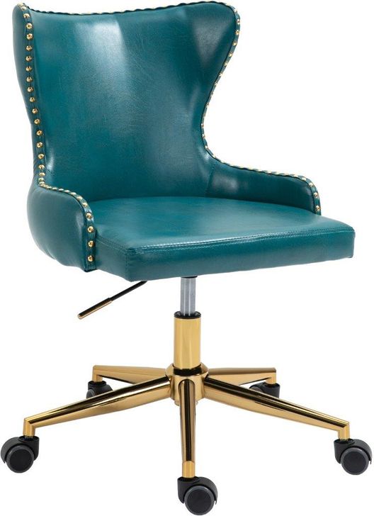 The appearance of Hendrix Blue Faux Leather Office Chair 167Blue designed by Meridian in the modern / contemporary interior design. This blue piece of furniture  was selected by 1StopBedrooms from Hendrix Collection to add a touch of cosiness and style into your home. Sku: 167Blue. Material: Faux Leather. Product Type: Office Chair. Image1