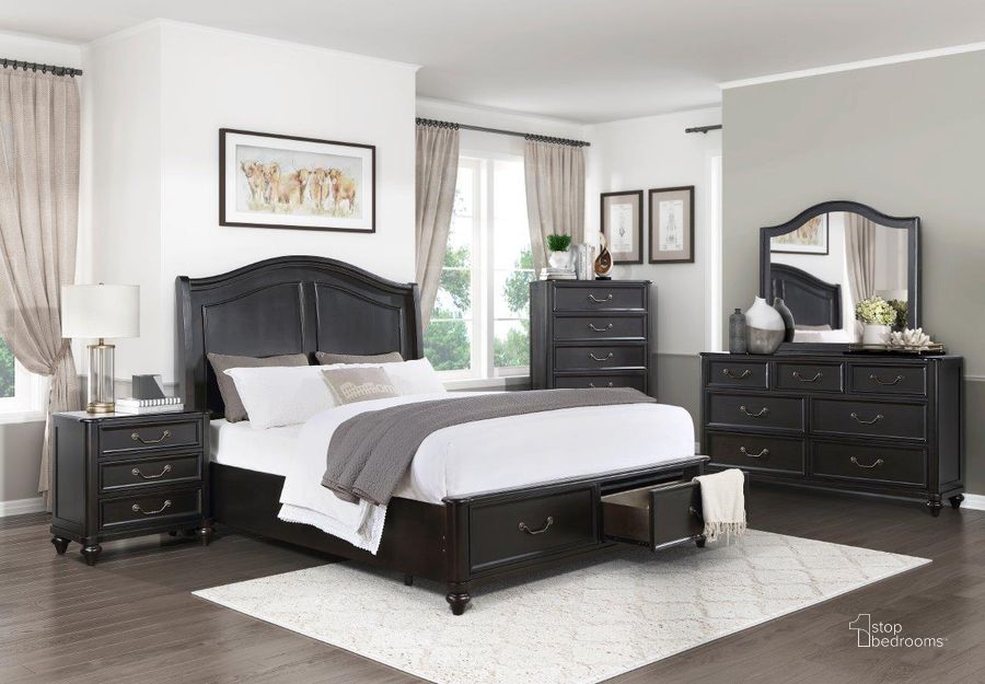 The appearance of Herman Charcoal Brown Platform Bedroom Set with Footboard Storage designed by Homelegance in the transitional interior design. This brown piece of furniture  was selected by 1StopBedrooms from Herman Collection to add a touch of cosiness and style into your home. Sku: 1420-1;1420-2;1420-3;1420-4. Bed Type: Platform Bed. Material: Wood. Product Type: Platform Bed. Bed Size: Queen. Image1