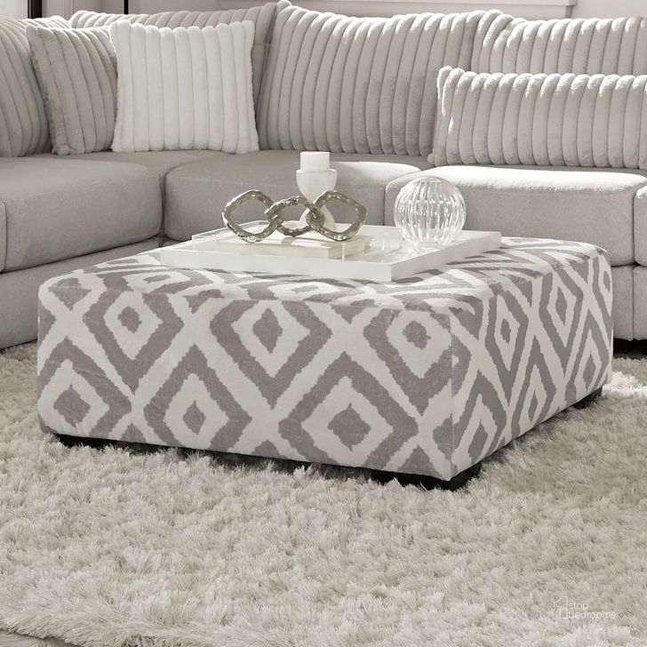 The appearance of Hermiston Ottoman In Gray designed by Furniture of America in the transitional interior design. This gray piece of furniture  was selected by 1StopBedrooms from Hermiston Collection to add a touch of cosiness and style into your home. Sku: SM5171-OT. Product Type: Ottoman. Material: Chenille.