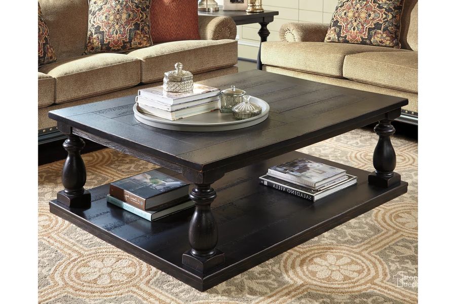 The appearance of Hesse Black Coffee and Cocktail Table designed by Versailles Home in the traditional interior design. This black piece of furniture  was selected by 1StopBedrooms from Hesse Collection to add a touch of cosiness and style into your home. Sku: T880-1. Material: Wood. Product Type: Cocktail Table. Table Top Shape: Rectangular. Image1
