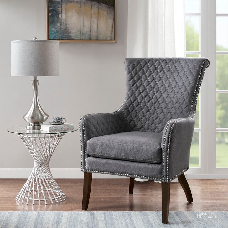 The appearance of Heston Accent Chair In Grey designed by Olliix in the transitional interior design. This grey piece of furniture  was selected by 1StopBedrooms from Heston Collection to add a touch of cosiness and style into your home. Sku: MP100-0617. Material: Wood. Product Type: Accent Chair. Image1