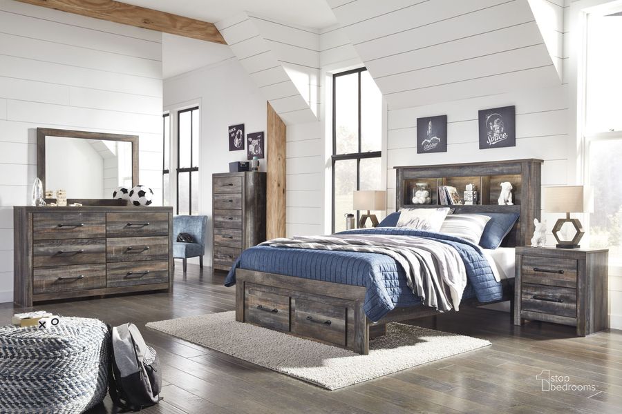 The appearance of Hollylinne Multi Storage Bed Bedroom Set 0qd24382810 designed by Leisure Living in the rustic / southwestern interior design. This multi piece of furniture  was selected by 1StopBedrooms from Hollylinne Collection to add a touch of cosiness and style into your home. Sku: B211-85;B211-84S;B211-86;B211-92. Bed Type: Storage Bed. Material: Wood. Product Type: Storage Bed. Bed Size: Full.