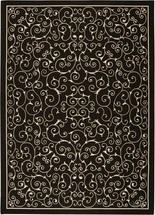 The appearance of Home And Garden Black 8 X 11 Area Rug designed by Nourison in the transitional interior design. This black piece of furniture  was selected by 1StopBedrooms from Home And Garden Collection to add a touch of cosiness and style into your home. Sku: 99446112101. Material: Polyester. Product Type: Area Rugs. Image1