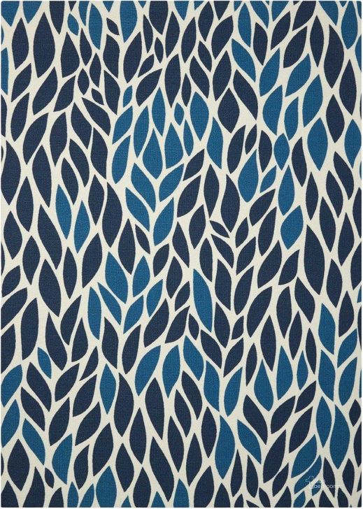 The appearance of Home And Garden Blue 10 X 13 Area Rug designed by Nourison in the modern / contemporary interior design. This blue piece of furniture  was selected by 1StopBedrooms from Home And Garden Collection to add a touch of cosiness and style into your home. Sku: 99446337337. Material: Polyester. Product Type: Area Rugs. Image1