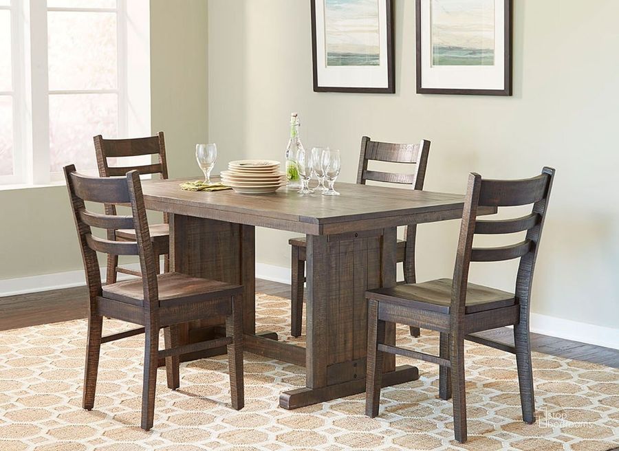 The appearance of Homestead Tobacco Leaf Nook Dining Room Set designed by Sunny Design in the country / farmhouse interior design. This brown piece of furniture  was selected by 1StopBedrooms from Homestead Collection to add a touch of cosiness and style into your home. Sku: 0113TL-T;1616TL. Table Base Style: Trestle. Product Type: Dining Room Set. Table Top Shape: Rectangular. Material: Pine. Image1