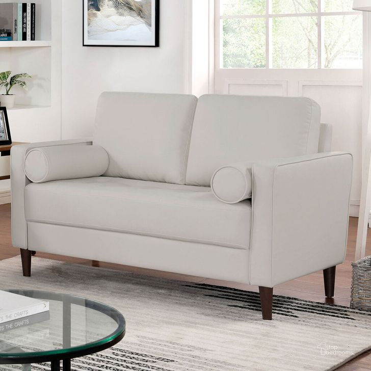 The appearance of Horgen Loveseat In Off White designed by Furniture of America in the transitional interior design. This off white piece of furniture  was selected by 1StopBedrooms from Horgen Collection to add a touch of cosiness and style into your home. Sku: CM6452WH-LV. Material: Wood. Product Type: Loveseat. Image1