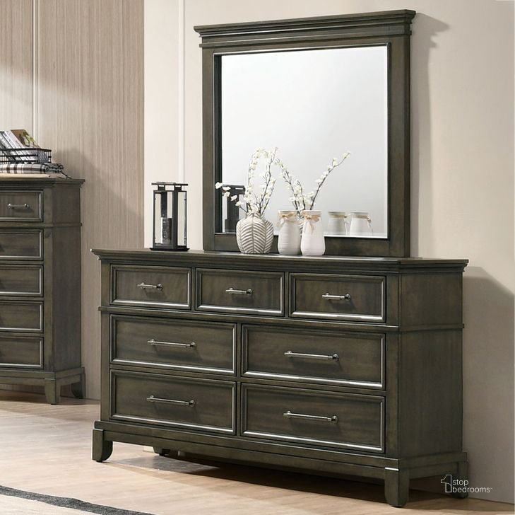 The appearance of Houston Dresser In Gray designed by Furniture of America in the traditional interior design. This gray piece of furniture  was selected by 1StopBedrooms from Houston Collection to add a touch of cosiness and style into your home. Sku: CM7221GY-D. Material: Wood. Product Type: Dresser. Image1