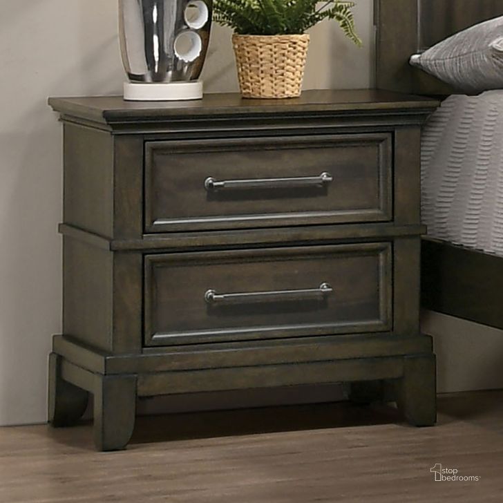 The appearance of Houston Night Stand In Gray designed by Furniture of America in the traditional interior design. This gray piece of furniture  was selected by 1StopBedrooms from Houston Collection to add a touch of cosiness and style into your home. Sku: CM7221GY-N. Material: Wood. Product Type: Nightstand. Image1