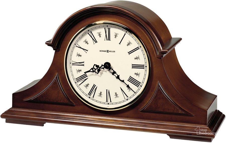 The appearance of Howard Miller Burton II Mantel Clock designed by Howard Miller in the traditional interior design. This brown piece of furniture  was selected by 1StopBedrooms from Burton Collection to add a touch of cosiness and style into your home. Sku: 635107. Product Type: Clock.