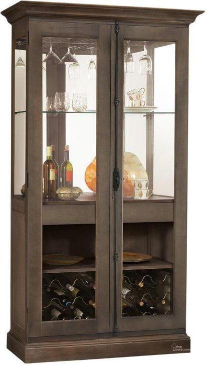 The appearance of Howard Miller Socialize Wine Cabinet designed by Howard Miller in the modern / contemporary interior design. This dark brown piece of furniture  was selected by 1StopBedrooms from Socialize Collection to add a touch of cosiness and style into your home. Sku: 690041. Material: Wood. Product Type: Wine Cabinet.