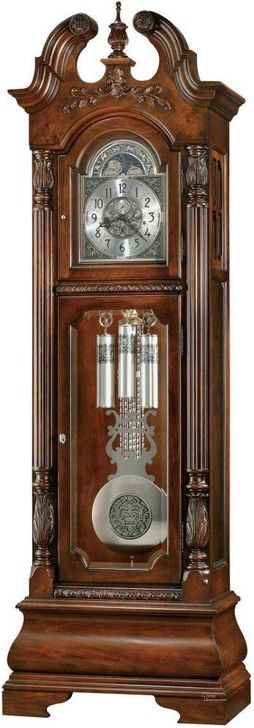 The appearance of Howard Miller Stratford Floor Clock designed by Howard Miller in the traditional interior design. This brown piece of furniture  was selected by 1StopBedrooms from  to add a touch of cosiness and style into your home. Sku: 611132. Material: Wood. Product Type: Clock.