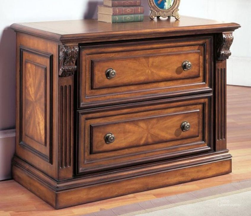 The appearance of Huntington 2 Drawer Lateral File designed by Parker House in the traditional interior design. This brown piece of furniture  was selected by 1StopBedrooms from Huntington Collection to add a touch of cosiness and style into your home. Sku: HUN#475. Material: Wood. Product Type: Lateral Filing Cabinet. Image1