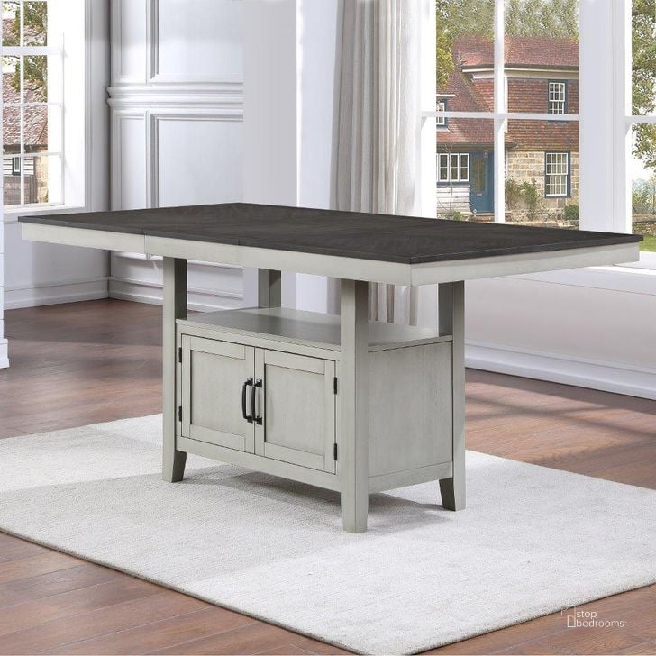 The appearance of Hyland Counter Table designed by Steve Silver in the transitional interior design. This grey and charcoal piece of furniture  was selected by 1StopBedrooms from Hyland Collection to add a touch of cosiness and style into your home. Sku: HY500PT. Product Type: Counter Height Table. Material: MDF. Table Top Shape: Rectangular. Image1