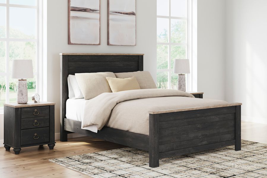 The appearance of Infiltham Graphite Queen Panel Bed designed by Versailles Home in the traditional interior design. This two-tone piece of furniture  was selected by 1StopBedrooms from Infiltham Collection to add a touch of cosiness and style into your home. Sku: B3670-54;B3670-57;B3670-98. Bed Type: Panel Bed. Material: Wood. Product Type: Panel Bed. Bed Size: Queen. Image1