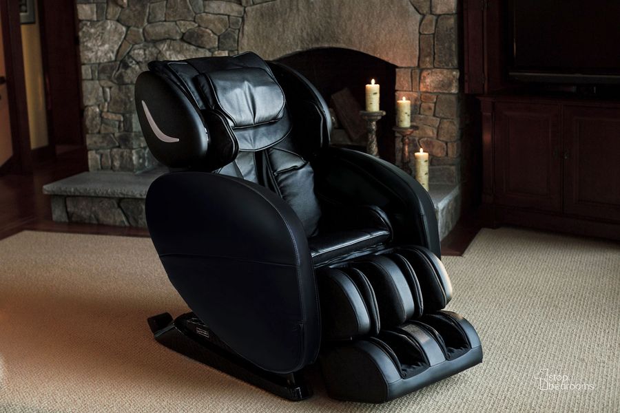 The appearance of Infinity Smart Chair X3 Black Zero Gravity Massage Chair designed by Infinity in the  interior design. This black piece of furniture  was selected by 1StopBedrooms from Smart Chair X3 Collection to add a touch of cosiness and style into your home. Sku: 18306301. Material: Upholstered. Product Type: Massage Chair. Image1