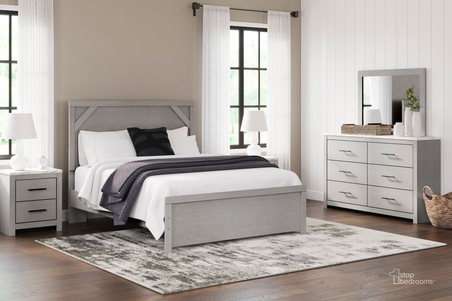 The appearance of Irish Cove White and Light Gray Panel Bed Bedroom Set 0qd24382953 designed by Off 5th Home in the transitional interior design. This white and light gray piece of furniture  was selected by 1StopBedrooms from Irish Cove Collection to add a touch of cosiness and style into your home. Sku: B1192-71;B1192-96;B1192-92. Bed Type: Panel Bed. Material: Wood. Product Type: Panel Bed. Bed Size: Queen. Image1