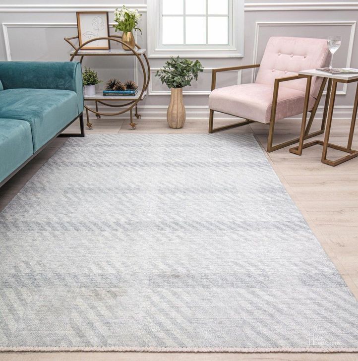 The appearance of Isaac Mizrahi Serafina EO40A Cozied Up Floral Contemporary Gray 2'7 x 8' Area Rug designed by Rugs America in the modern / contemporary interior design. This aged gray piece of furniture  was selected by 1StopBedrooms from Serafina Collection to add a touch of cosiness and style into your home. Sku: RA31919. Material: Polyester. Product Type: Area Rugs. Image1