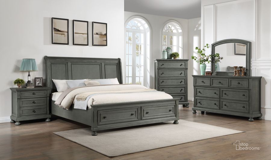 The appearance of Jackson 4 PC King Bedroom Set Made with Wood In Rustic Gray designed by Galaxy Home Furnishings in the modern / contemporary interior design. This gray piece of furniture  was selected by 1StopBedrooms from Jackson Collection to add a touch of cosiness and style into your home. Sku: 601955551076. Material: Wood. Product Type: Bedroom Set. Image1