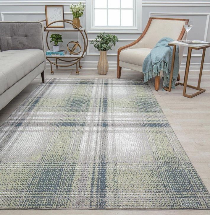 The appearance of Jaelyn JD50B Mountain Rapids Plaid Contemporary Gray 2' x 8' Area Rug designed by Rugs America in the modern / contemporary interior design. This gray piece of furniture  was selected by 1StopBedrooms from Jaelyn Collection to add a touch of cosiness and style into your home. Sku: RA31682. Material: Polyester. Product Type: Area Rugs. Image1