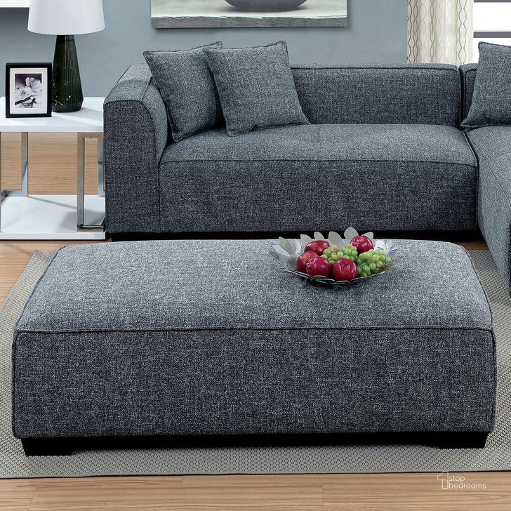 The appearance of Jaylene Ottoman In Gray designed by Furniture of America in the modern / contemporary interior design. This gray piece of furniture  was selected by 1StopBedrooms from Jaylene Collection to add a touch of cosiness and style into your home. Sku: CM6120-OT-VN. Material: Wood. Product Type: Ottoman. Image1